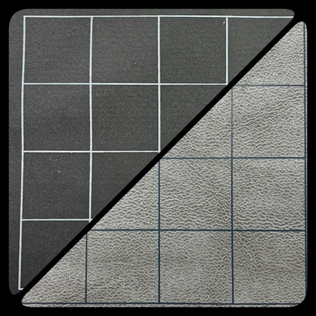 Chessex Reversible Battlemat - 1" Squares Black/Grey