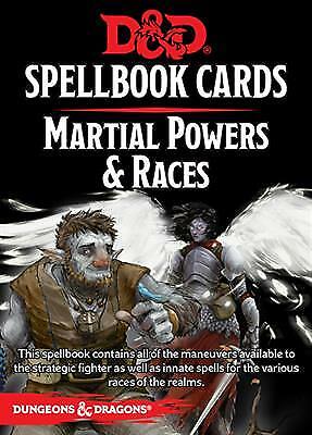 Dungeons & Dragons: 5th Edition - Spellbook Cards Martial Powers & Races