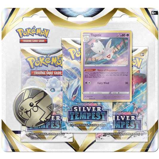 Pokemon Sword & Shield Silver Tempest 3 Blister Pack