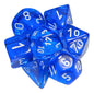 Chessex Translucent: Blue/White 7 Dice Set