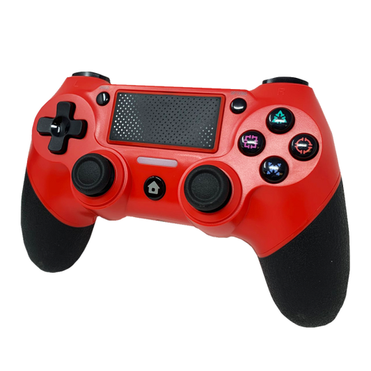 Old Skool Playstation 4 Double Shock 4 Wireless Controller - Red
