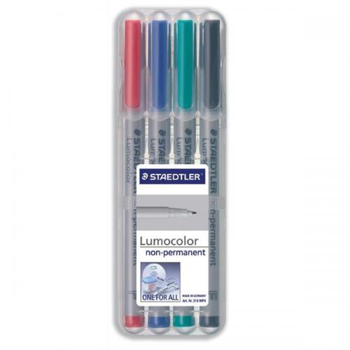 Chessex - Staedtler Lumocolor Marker Wet Erase/Pen Set (4)