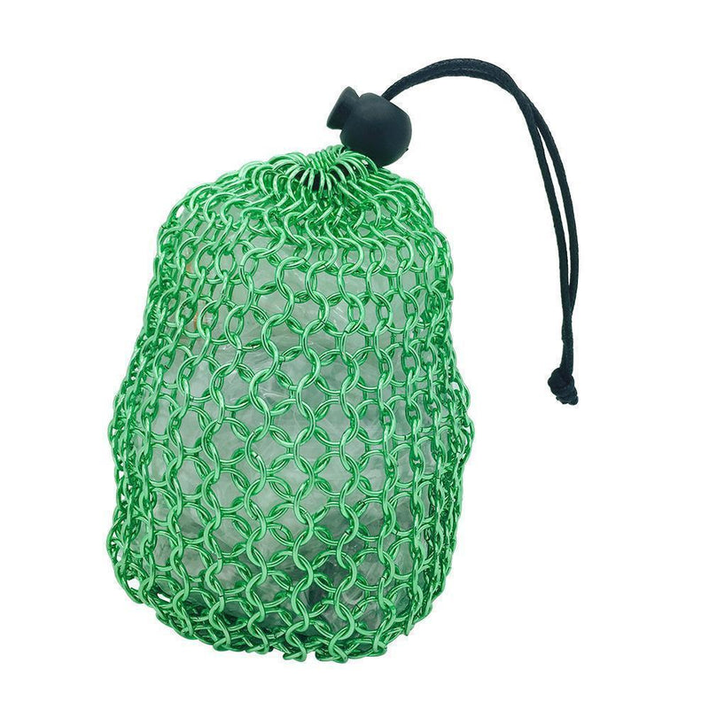 Norse Foundry Stainless Steel Chainmail Dice Bag - Green