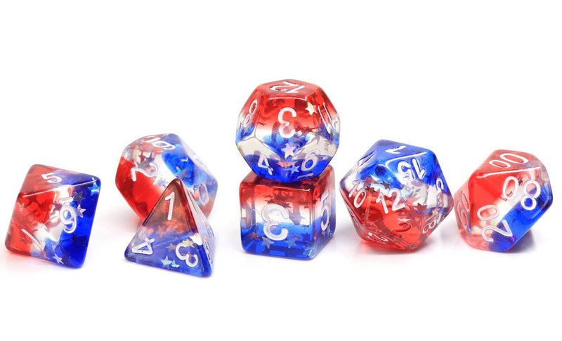 Sirius Dice 7 Die Set: Star Spangled Banner
