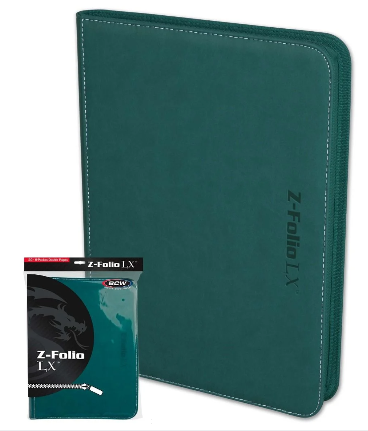 BCW Z-Folio LX 9 Pocket Binder - Teal