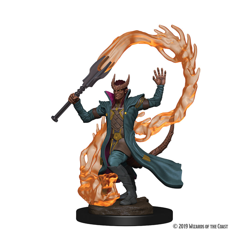 Wizkids Icons of the Realms Premium Miniatures: Tiefling Sorcerer Male