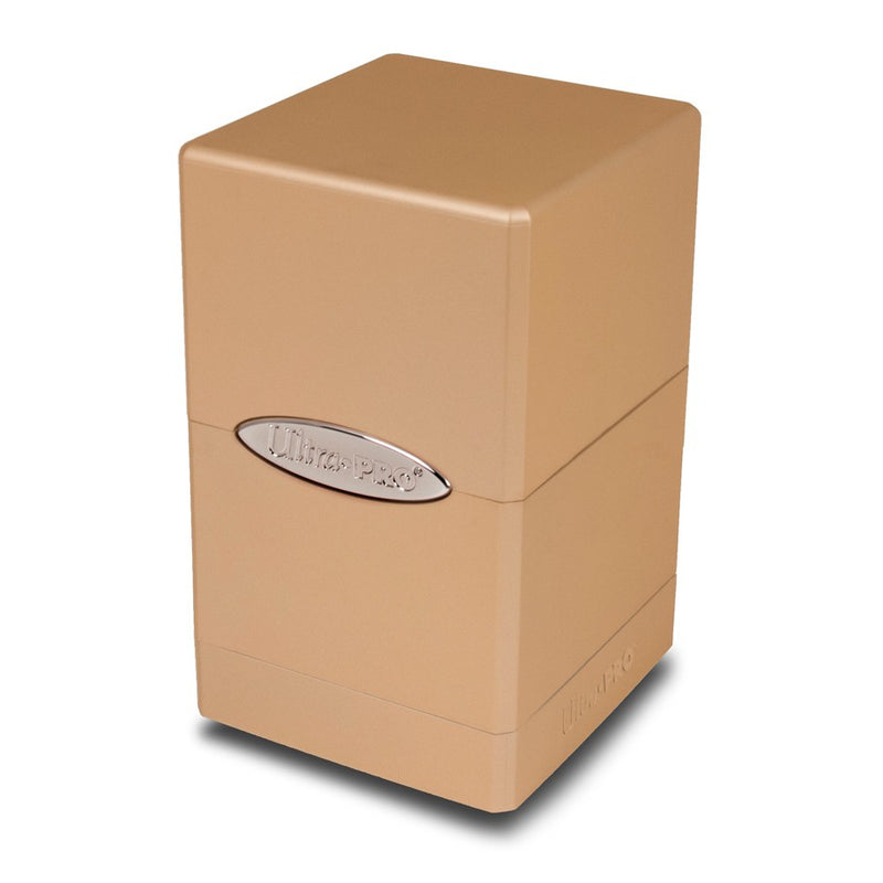 Ultra Pro Metallic Satin Tower Deck Box - Caramel