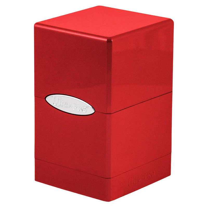 Ultra Pro Metallic Satin Tower Deck Box - Hi-Gloss Fire