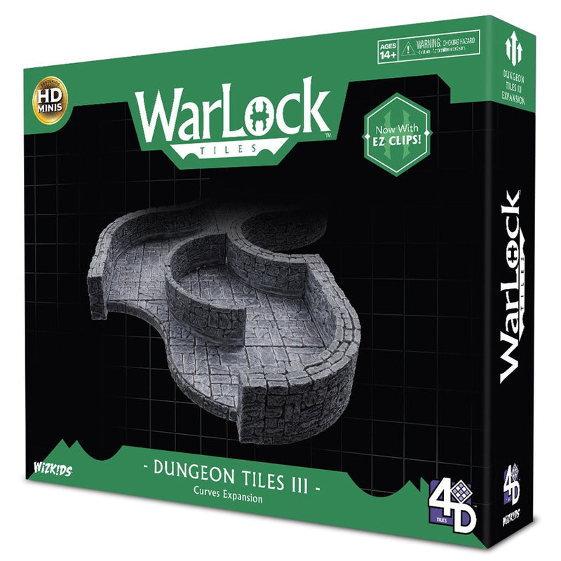 Wizkids Warlock Tiles: Dungeon Tiles III Curves Expansion