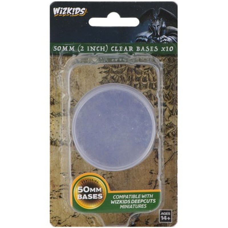 Wizkids Deep Cuts: 50mm (2 inch) Clear Bases x10