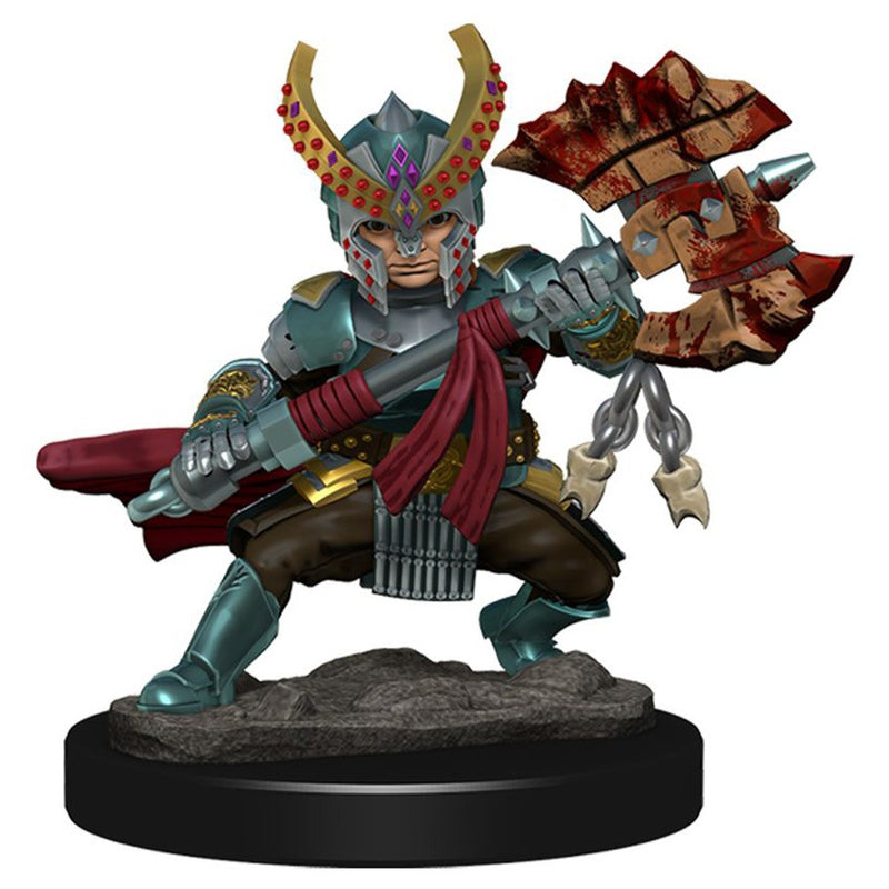 Wizkids Icons of the Realms Premium Miniatures: Halfling Fighter Female