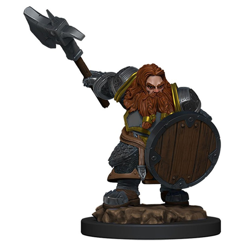 Wizkids Icons of the Realms Premium Miniatures: Dwarf Fighter Male