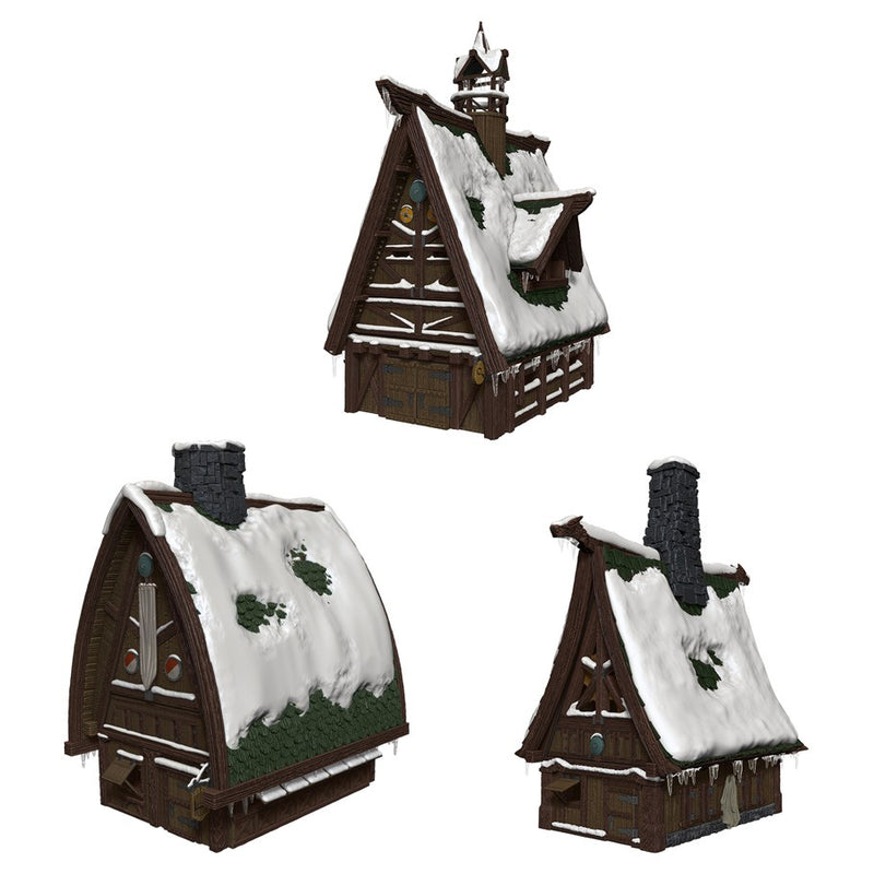 Wizkids Icons of the Realms: Icewind Dale Rime of the Frostmaiden Ten Towns Papercraft Set