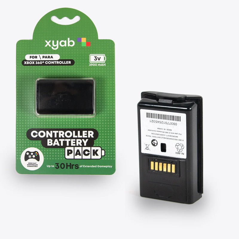 XYAB: Rechargeable Controller Battery Pack - Xbox 360