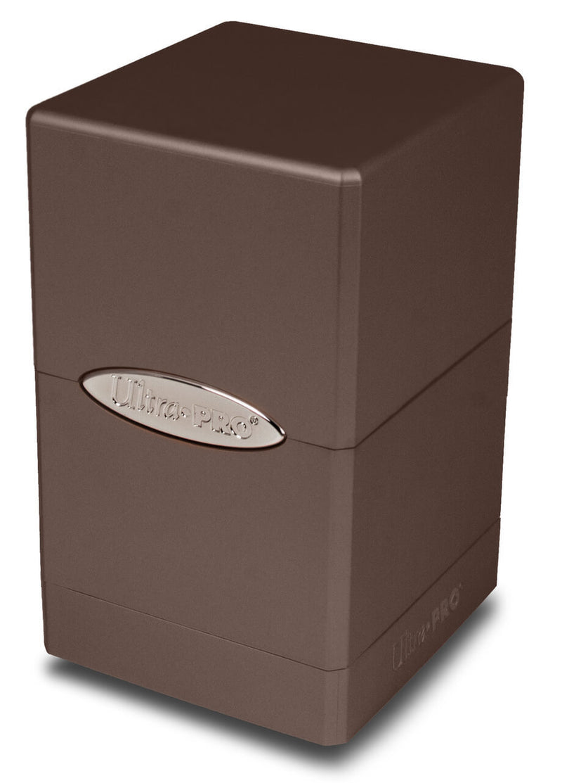Ultra Pro Metallic Satin Tower Deck Box - Chocolate